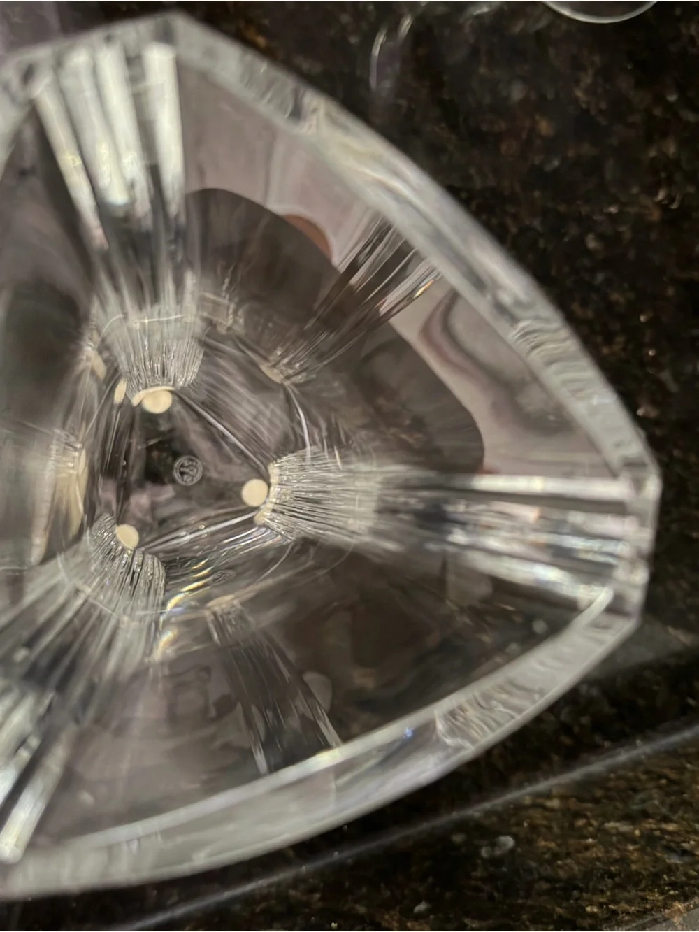 Baccarat 9.75” Crystal Triangular Vase | Made in France